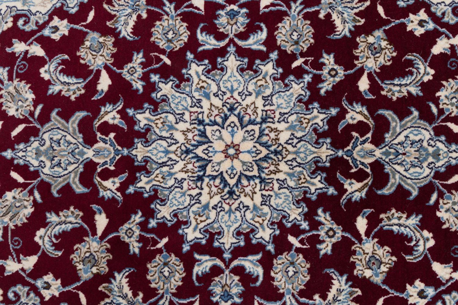 Alfombra persa - Nain - 202 x 120 cm - rojo