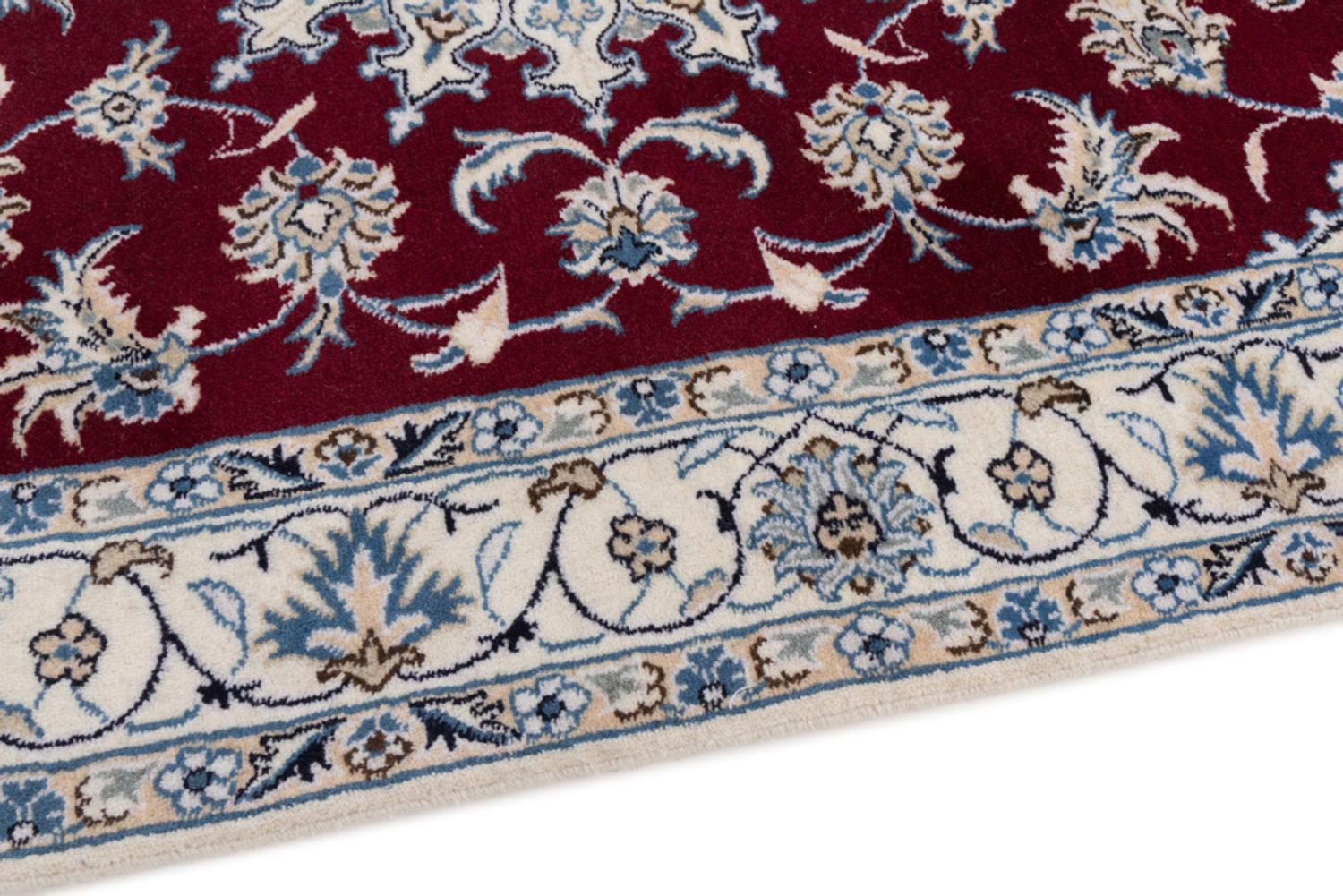 Alfombra persa - Nain - 200 x 120 cm - rojo