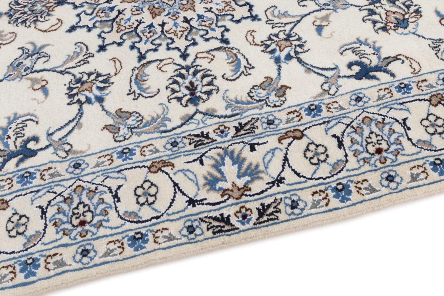 Persisk teppe - Nain - 195 x 120 cm - krem