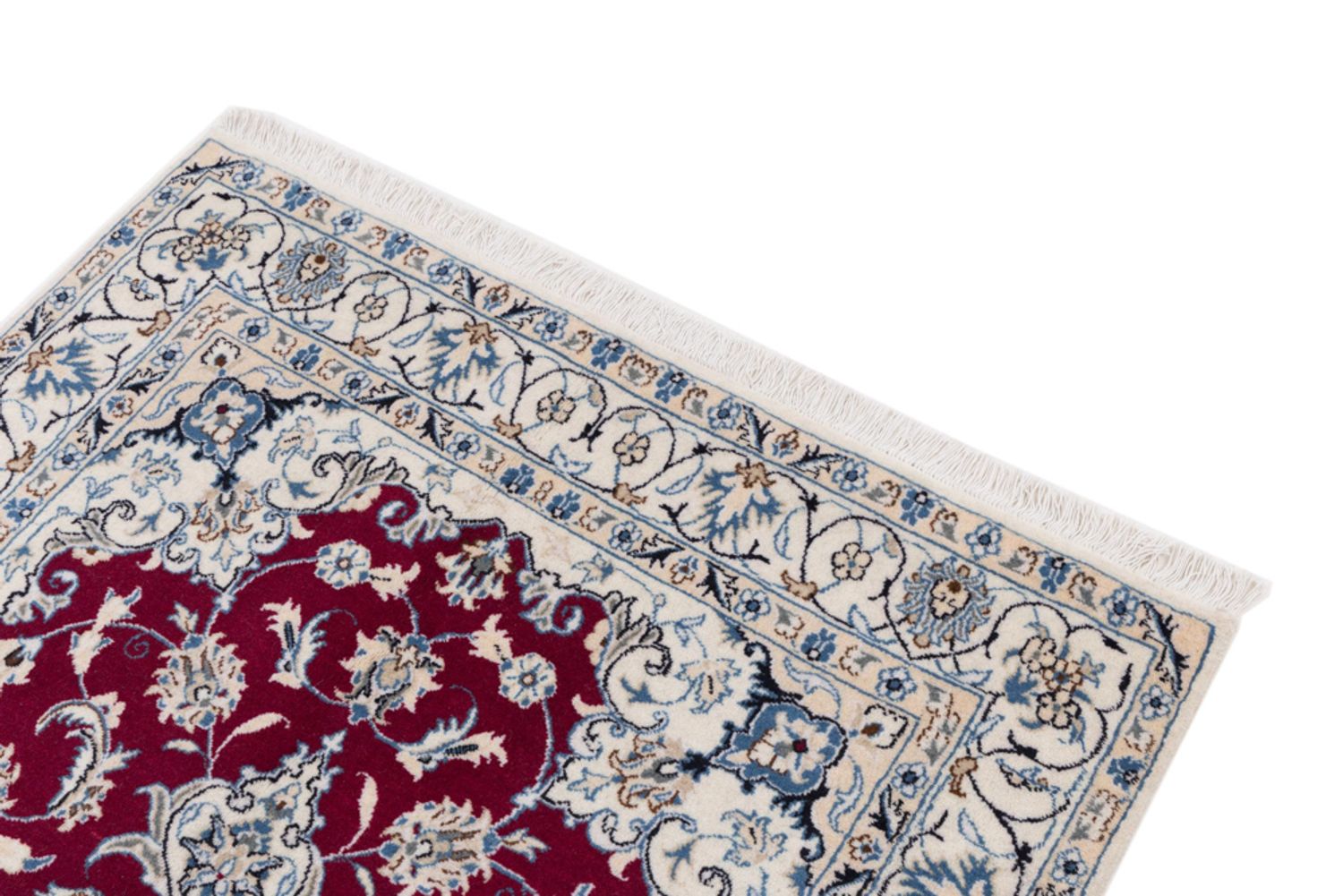 Alfombra persa - Nain - 200 x 120 cm - rojo