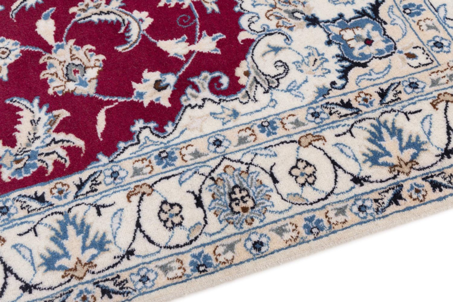 Alfombra persa - Nain - 200 x 120 cm - rojo