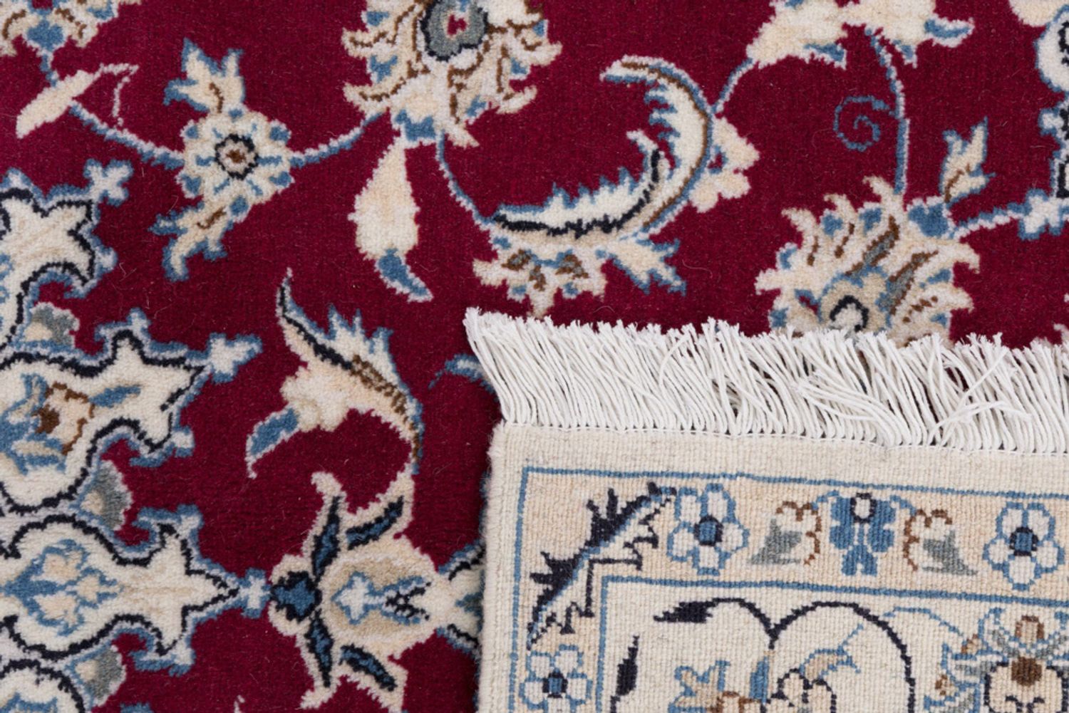 Alfombra persa - Nain - 200 x 120 cm - rojo