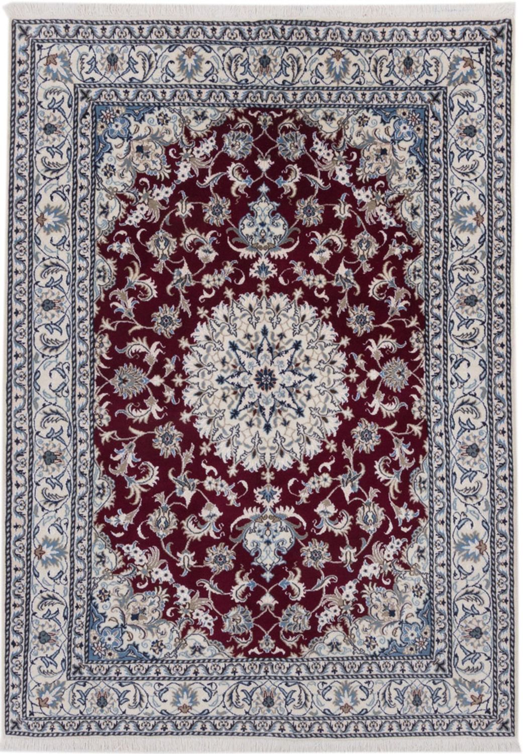 Alfombra persa - Nain - 232 x 165 cm - rojo