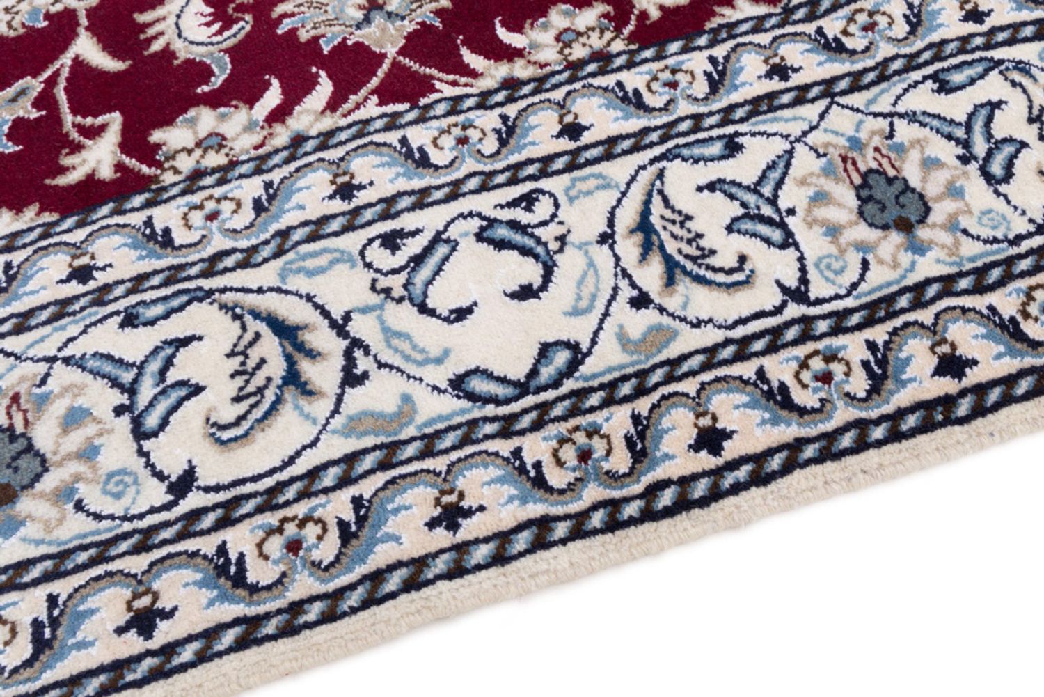 Alfombra persa - Nain - 232 x 165 cm - rojo