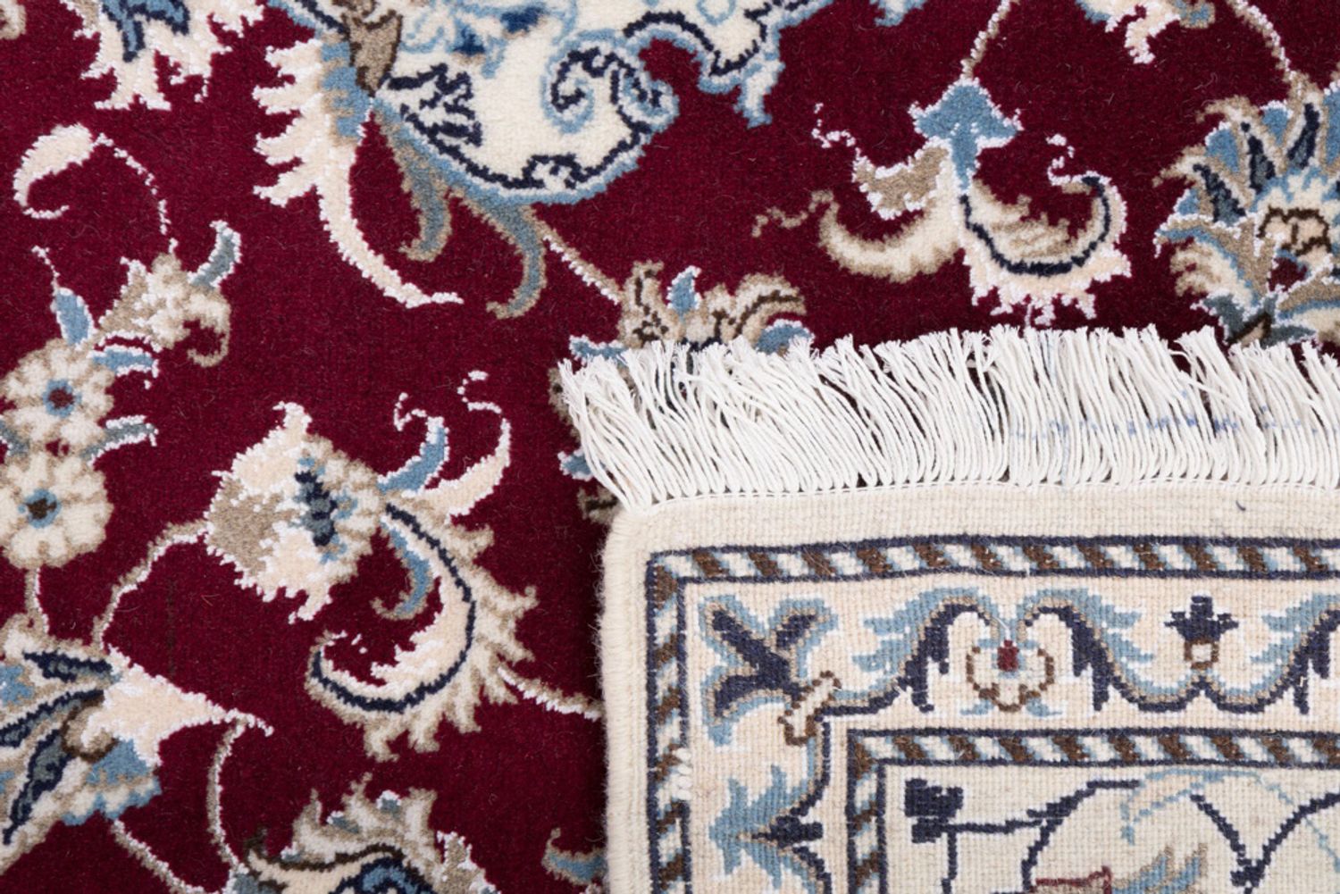 Alfombra persa - Nain - 232 x 165 cm - rojo