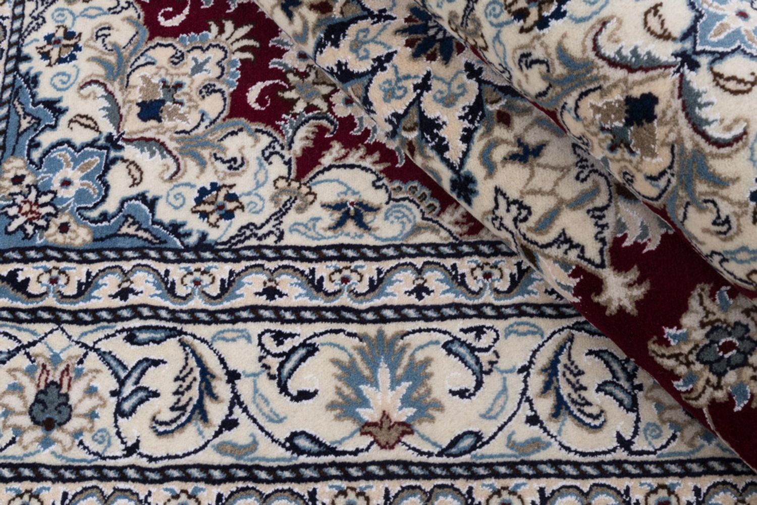 Alfombra persa - Nain - 232 x 165 cm - rojo