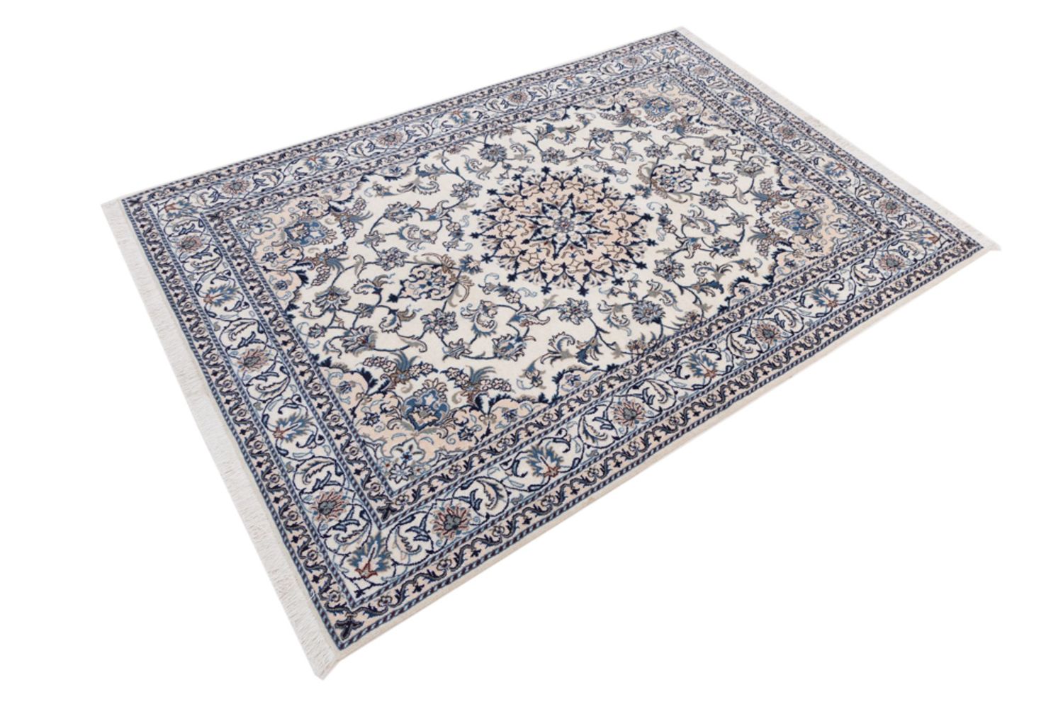 Alfombra persa - Nain - 234 x 165 cm - crema