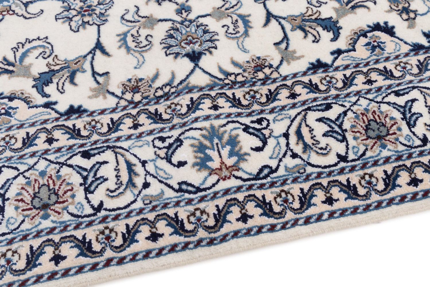 Alfombra persa - Nain - 234 x 165 cm - crema