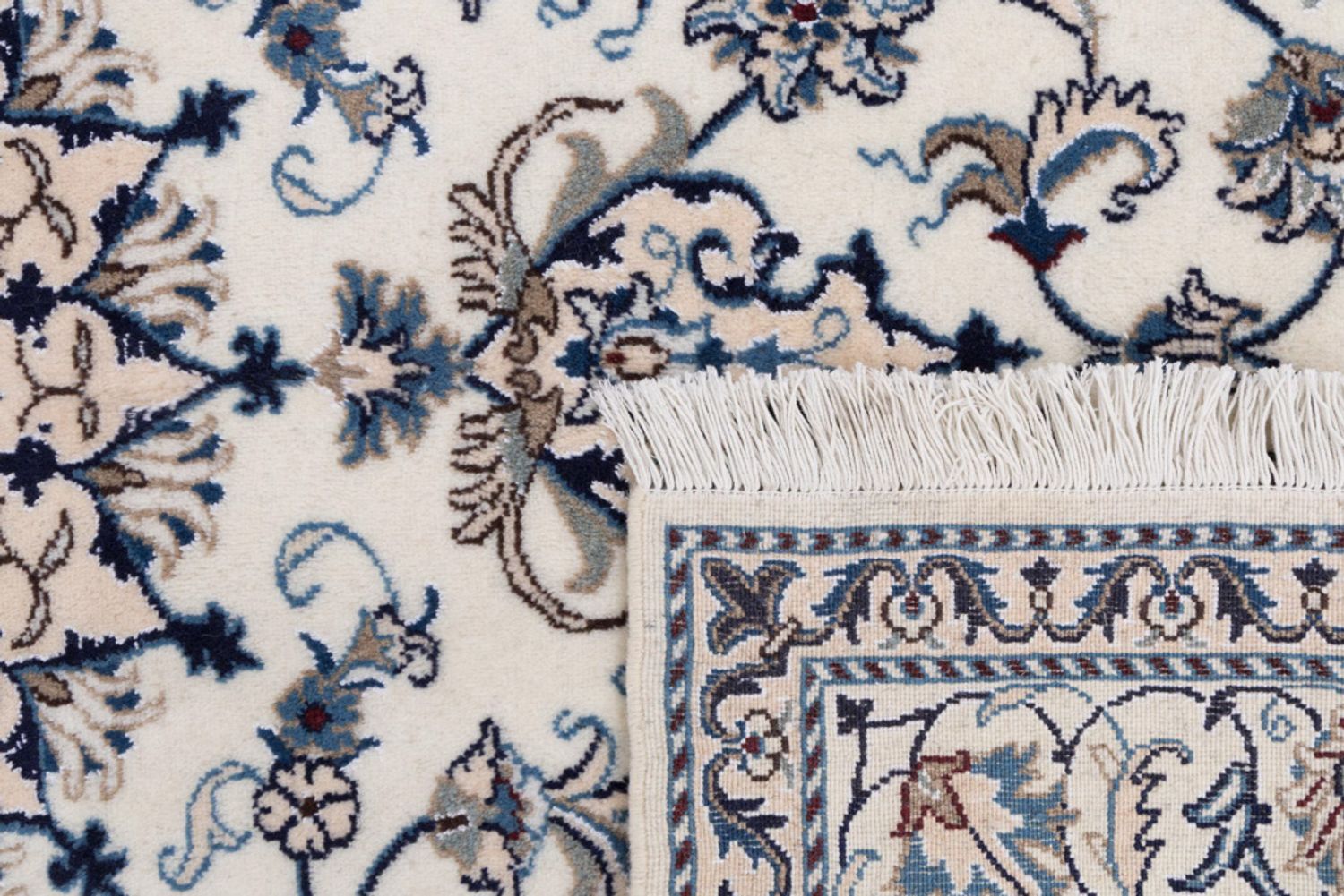 Alfombra persa - Nain - 234 x 165 cm - crema