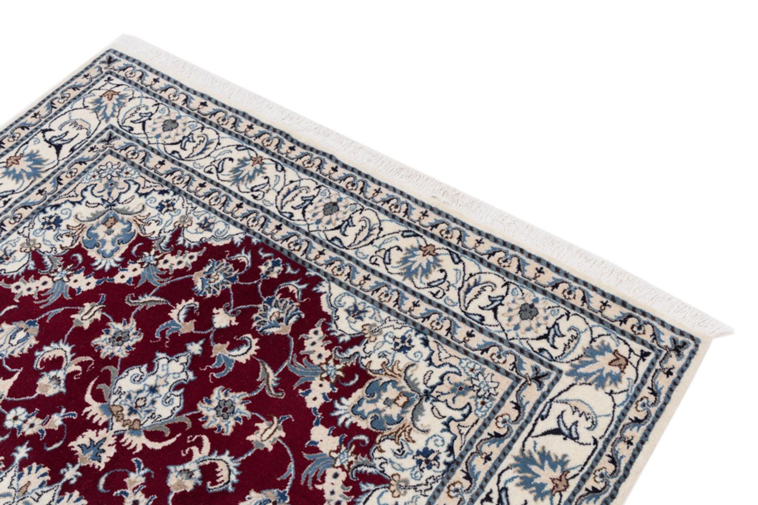 Alfombra persa - Nain - 237 x 161 cm - rojo