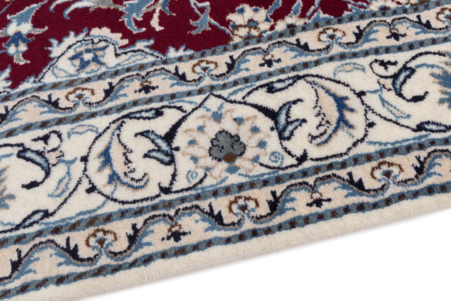 Alfombra persa - Nain - 237 x 161 cm - rojo