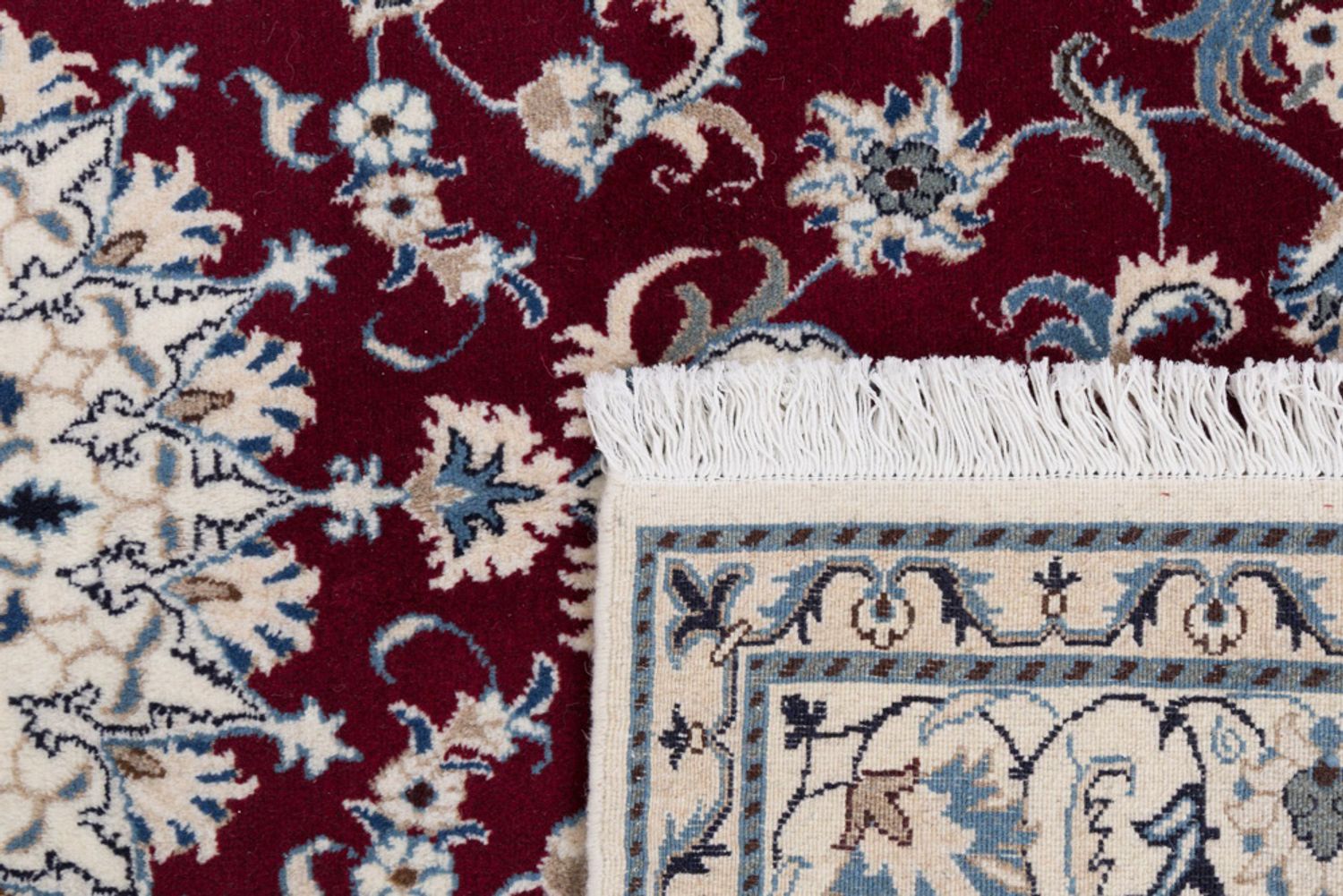 Alfombra persa - Nain - 237 x 161 cm - rojo