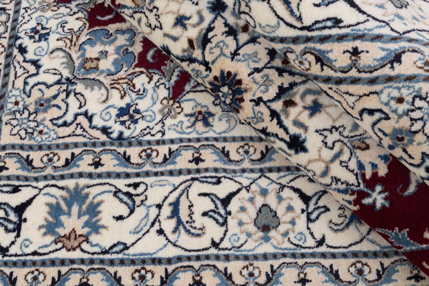 Alfombra persa - Nain - 237 x 161 cm - rojo