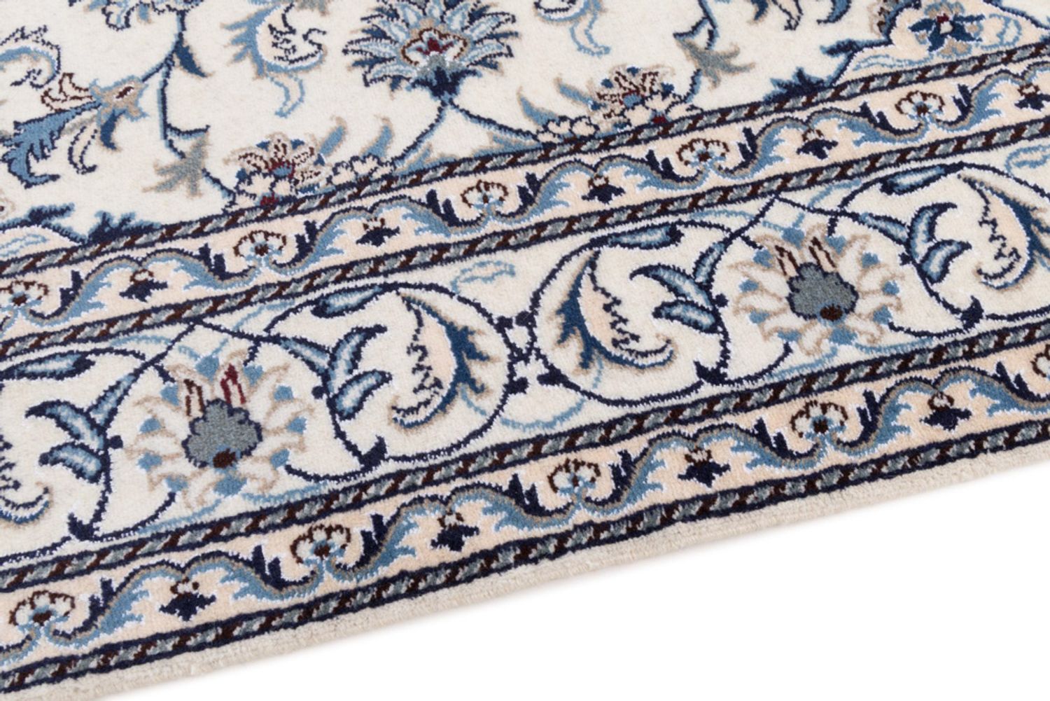 Alfombra persa - Nain - 232 x 163 cm - crema