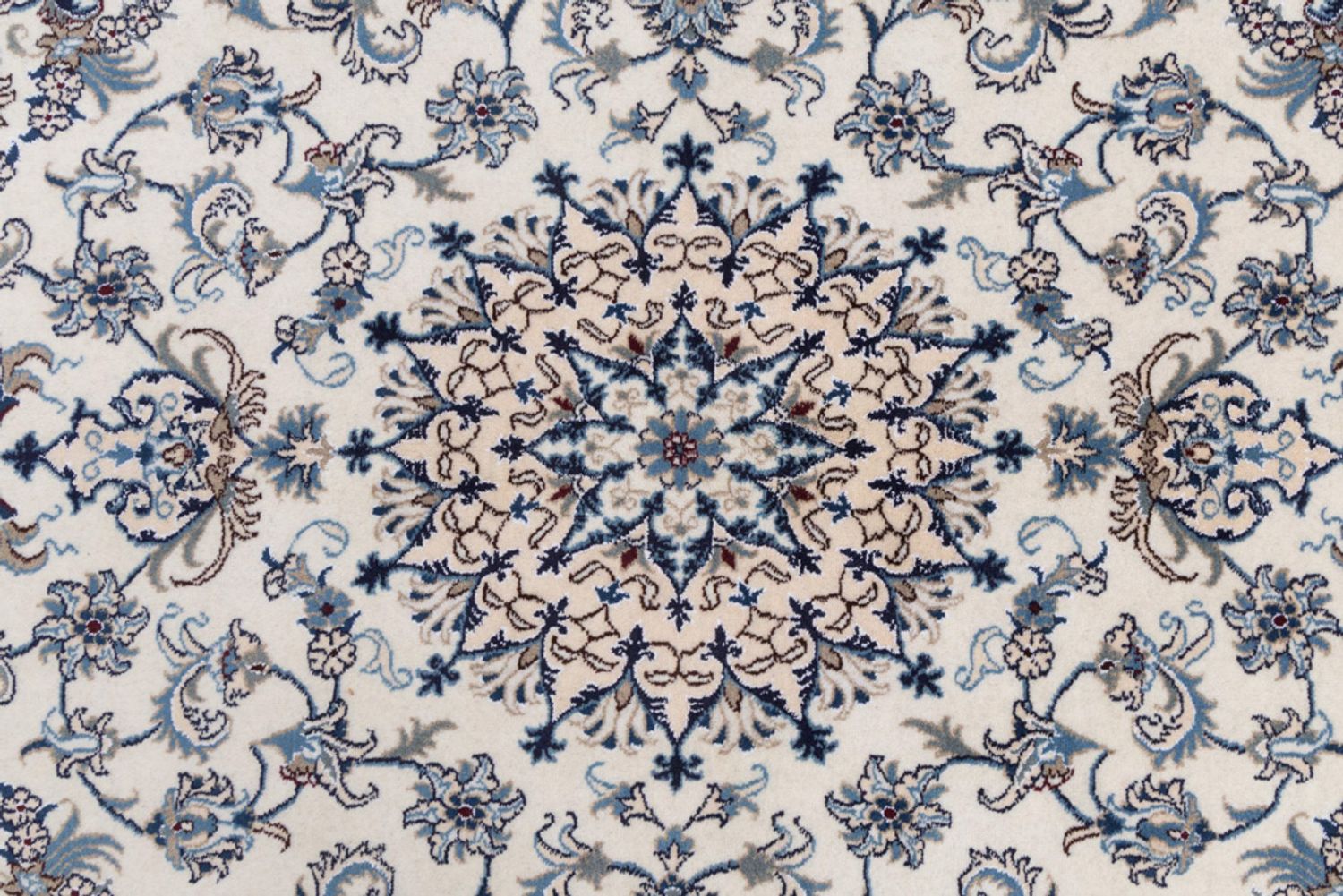 Alfombra persa - Nain - 232 x 163 cm - crema