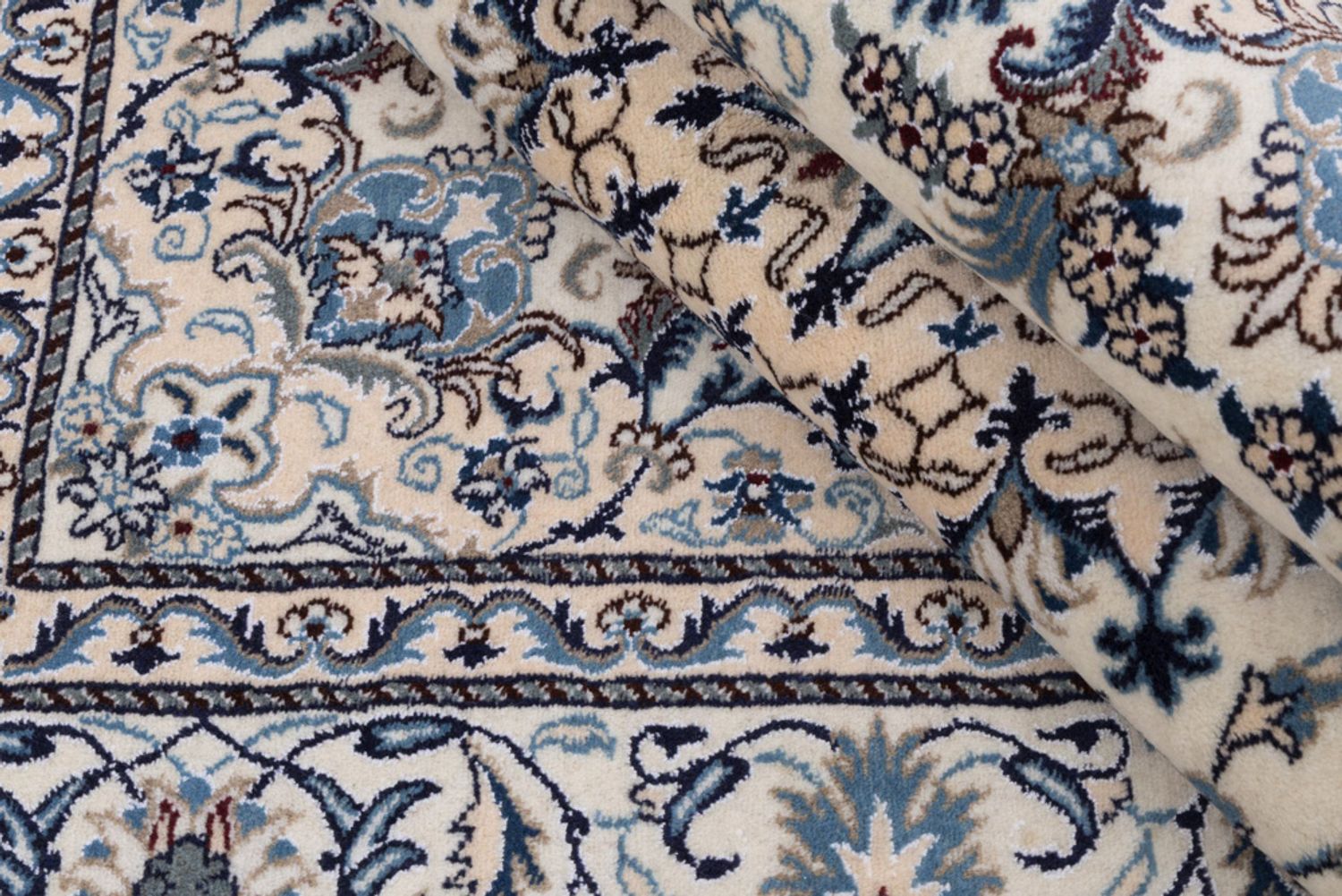 Alfombra persa - Nain - 232 x 163 cm - crema