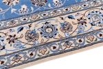 Alfombra persa - Nain - 249 x 157 cm - azul claro