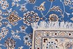 Alfombra persa - Nain - 249 x 157 cm - azul claro