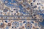 Alfombra persa - Nain - 249 x 157 cm - azul claro