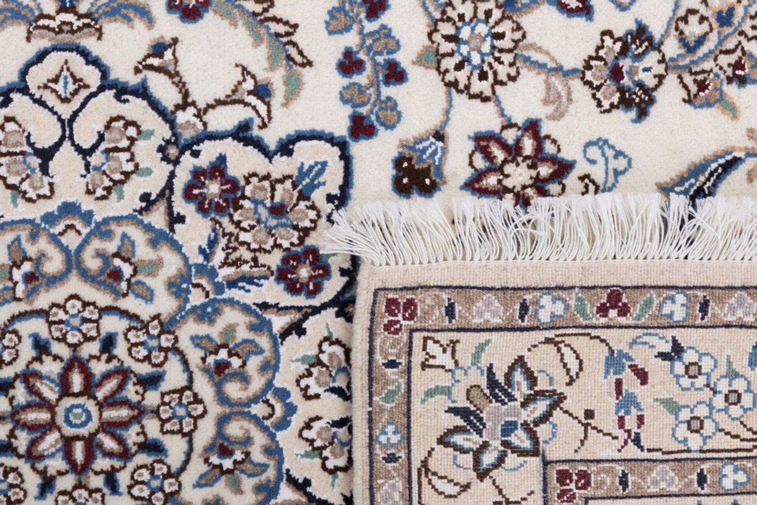 Perský koberec - Nain - 147 x 100 cm - krémová