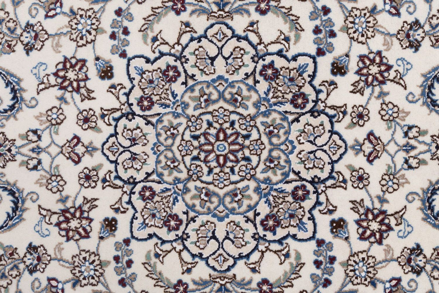 Perský koberec - Nain - 147 x 100 cm - krémová