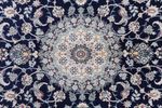 Alfombra persa - Nain - 254 x 154 cm - azul oscuro