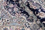 Alfombra persa - Nain - 254 x 154 cm - azul oscuro