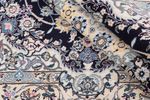 Alfombra persa - Nain - 255 x 158 cm - azul oscuro