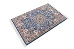 Alfombra persa - Nain - 90 x 60 cm - azul