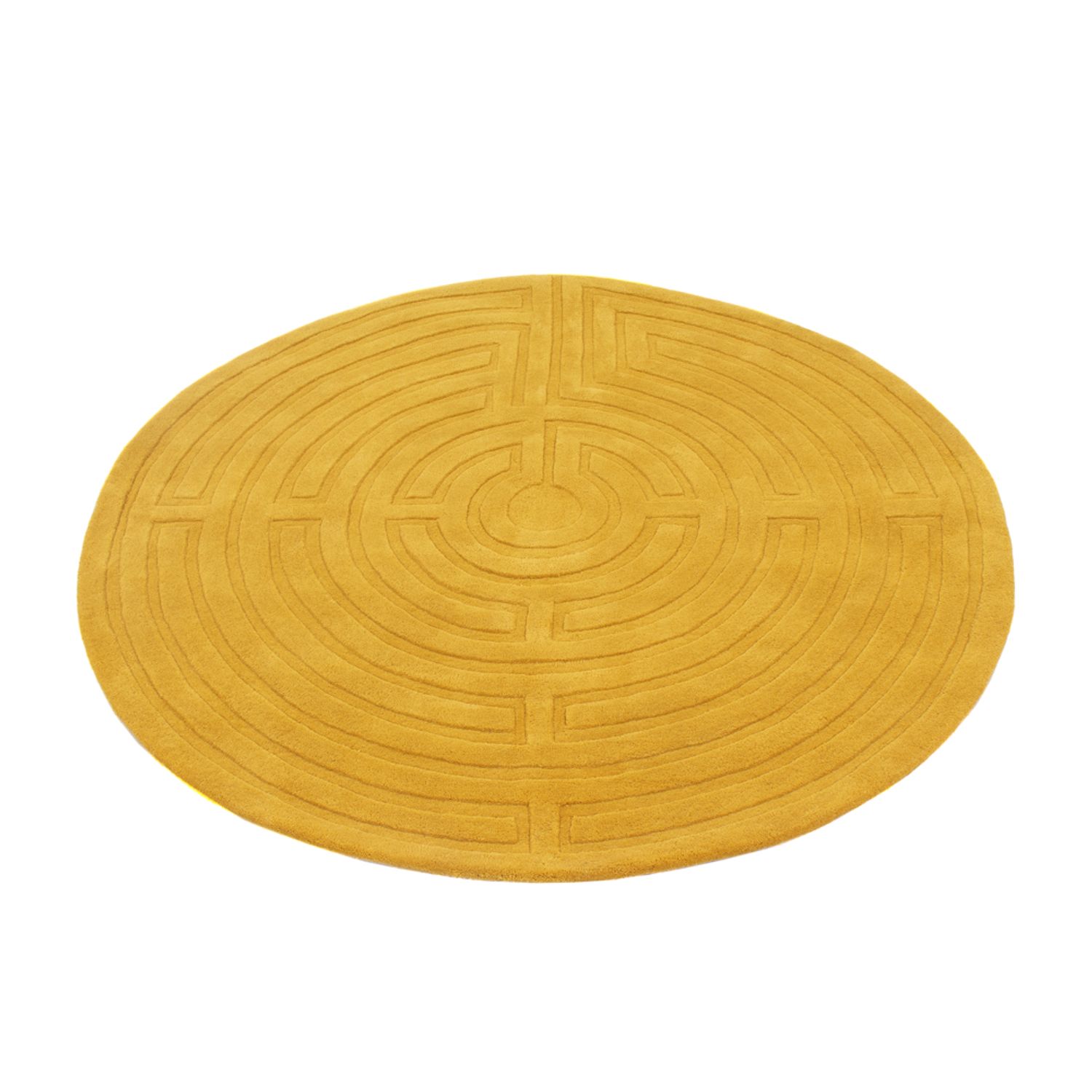 Vlněný koberec - TwistingTurns - kulatý