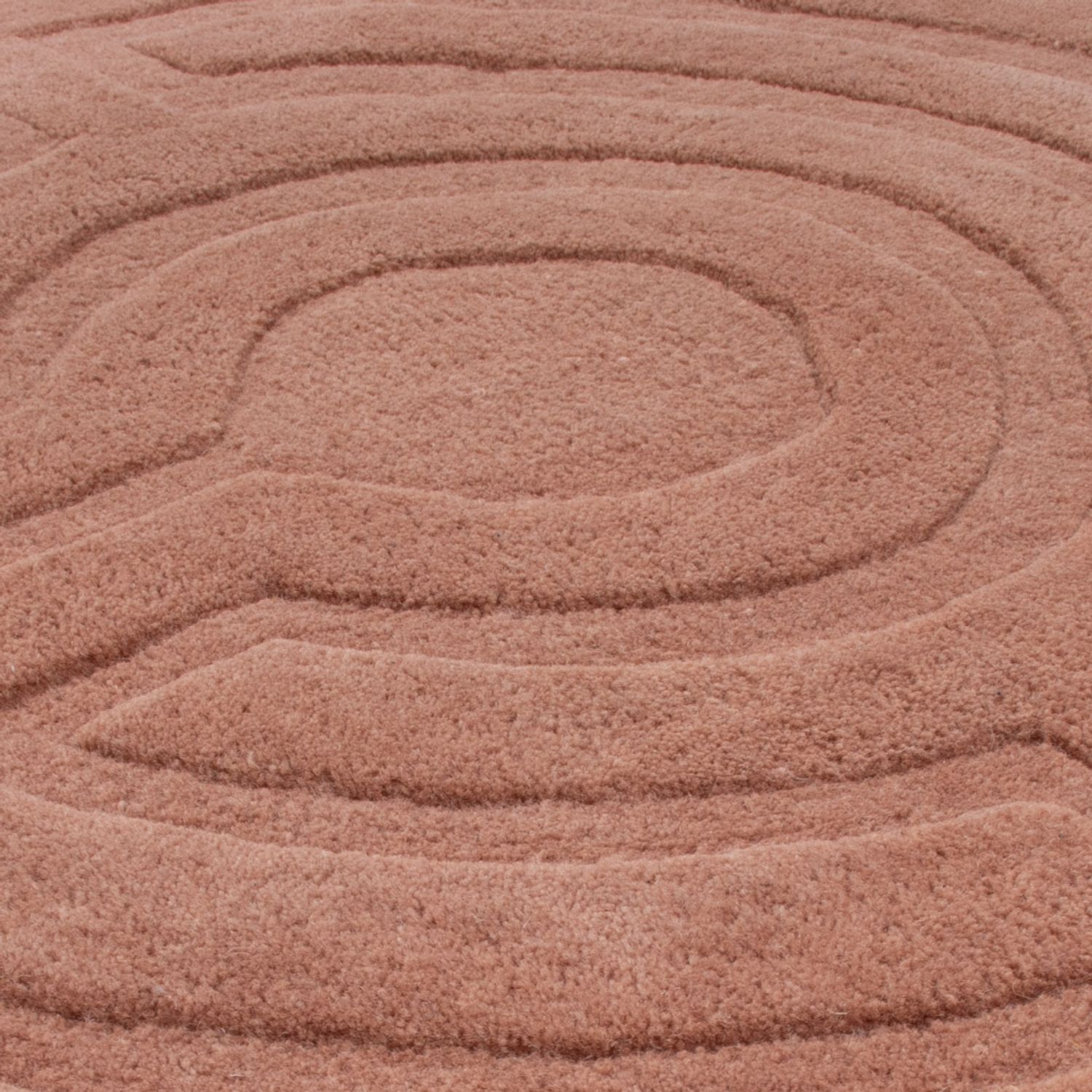 Vlněný koberec - TwistingTurns - kulatý