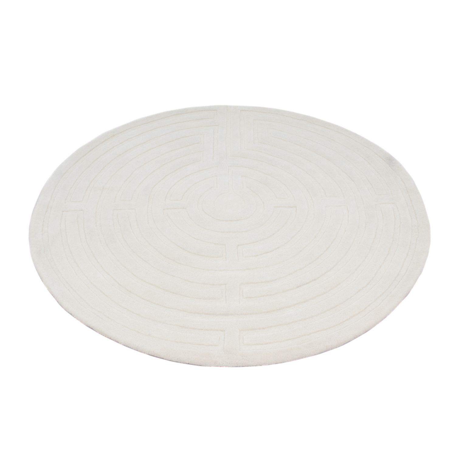 Vlněný koberec - TwistingTurns - kulatý