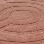 Vlněný koberec - TwistingTurns - kulatý