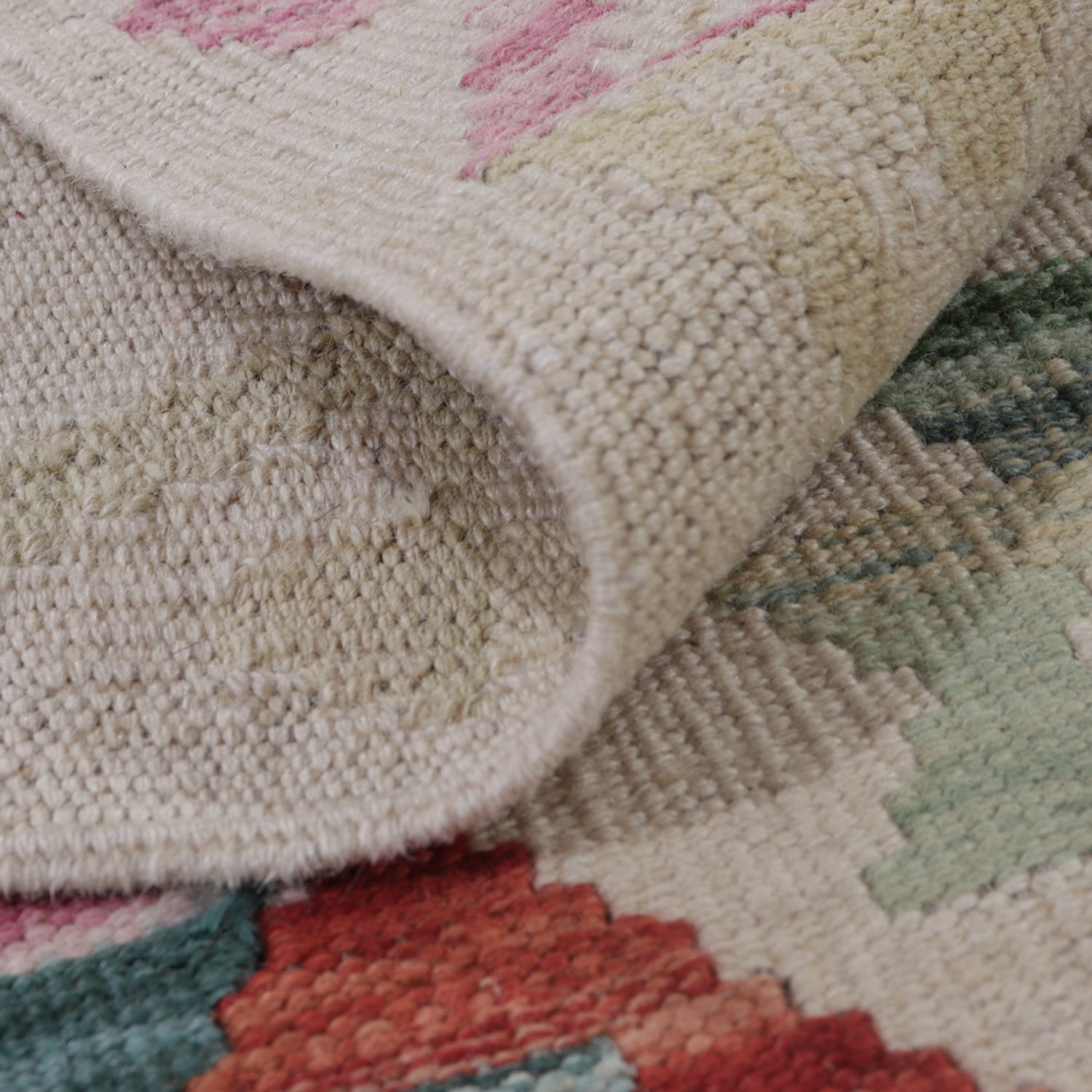 Kelimteppe - Splash - 126 x 80 cm - flerfarget