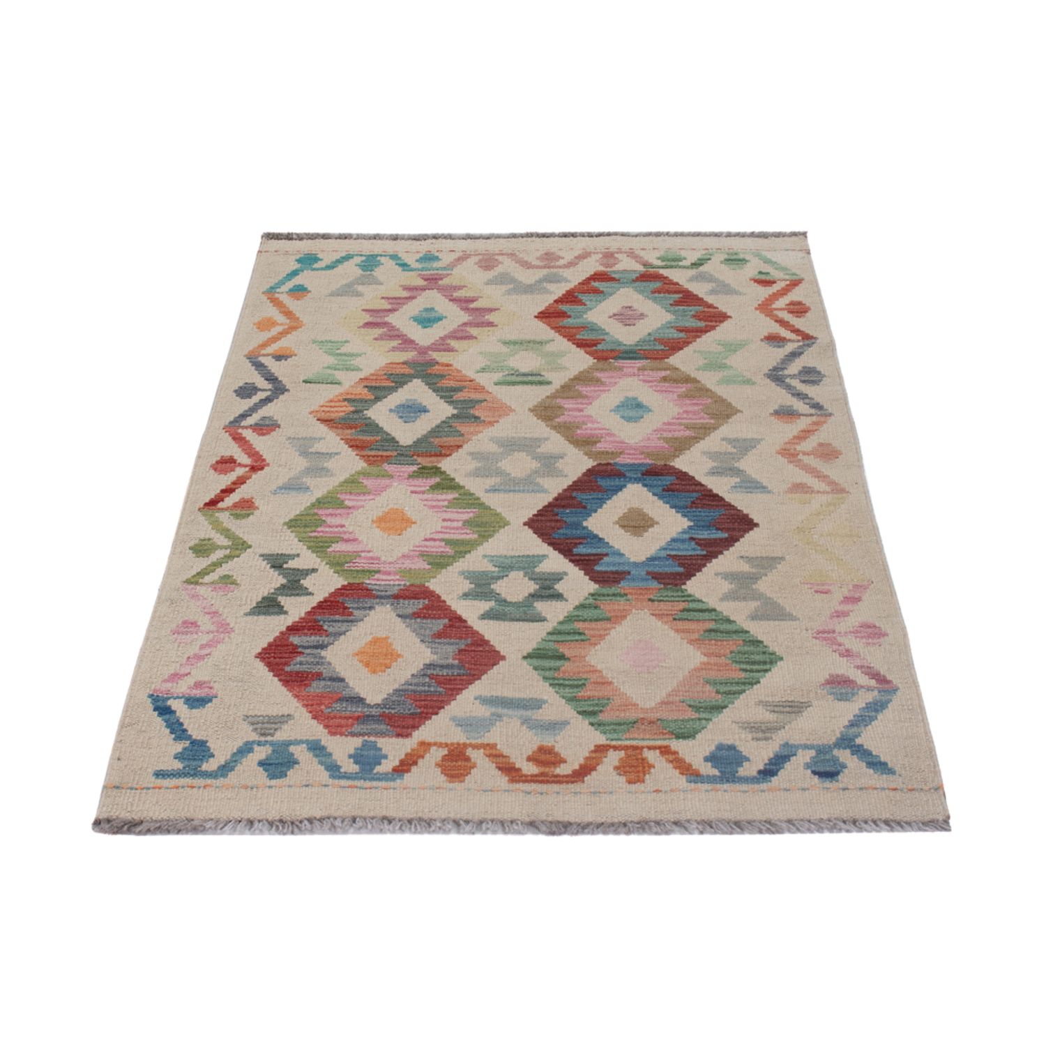 Kelimteppe - Splash - 126 x 80 cm - flerfarget