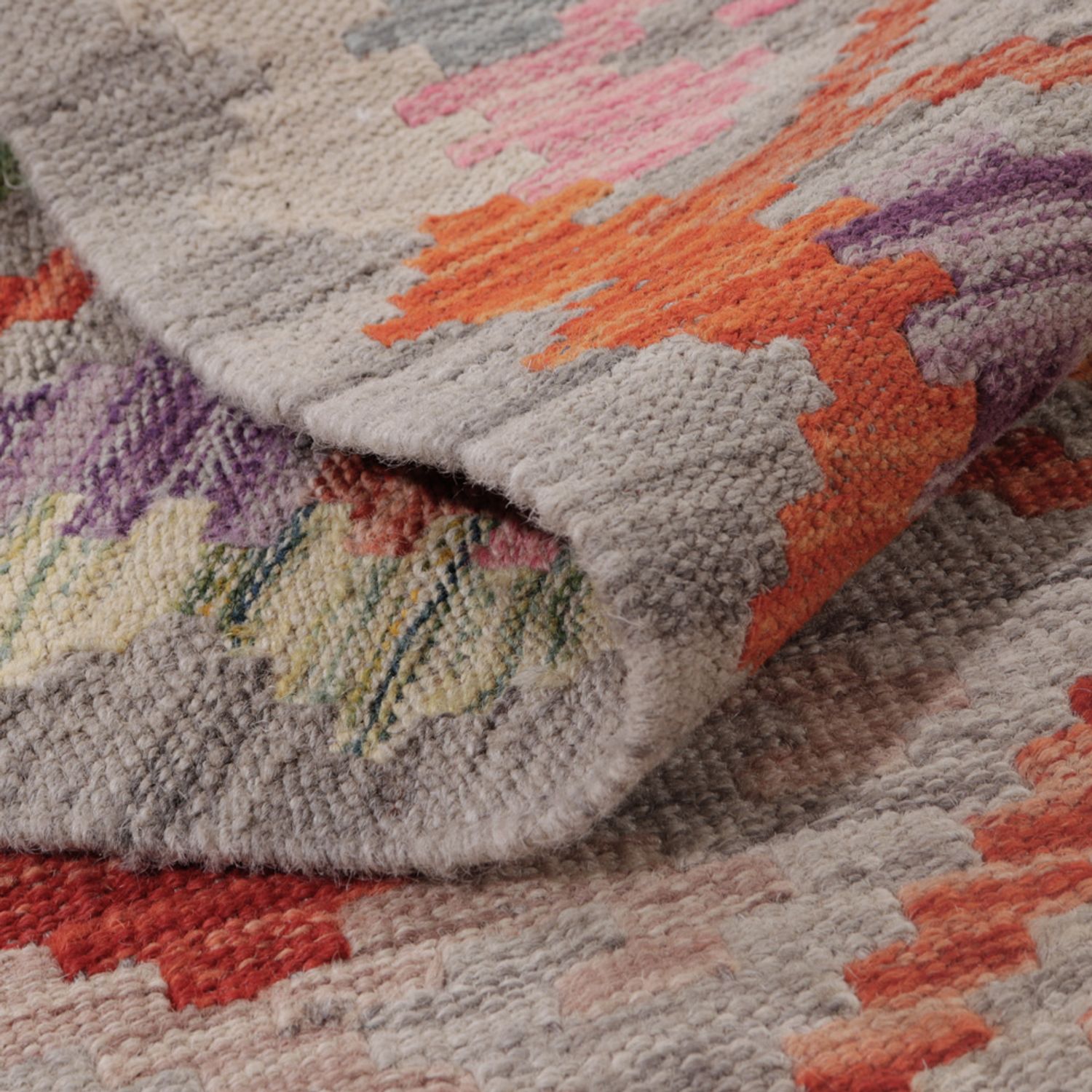 Kelim Teppich - Splash - 130 x 83 cm - mehrfarbig