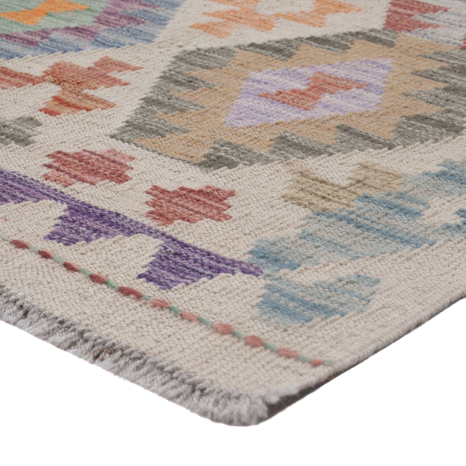 Kelim Teppich - Splash - 121 x 78 cm - mehrfarbig