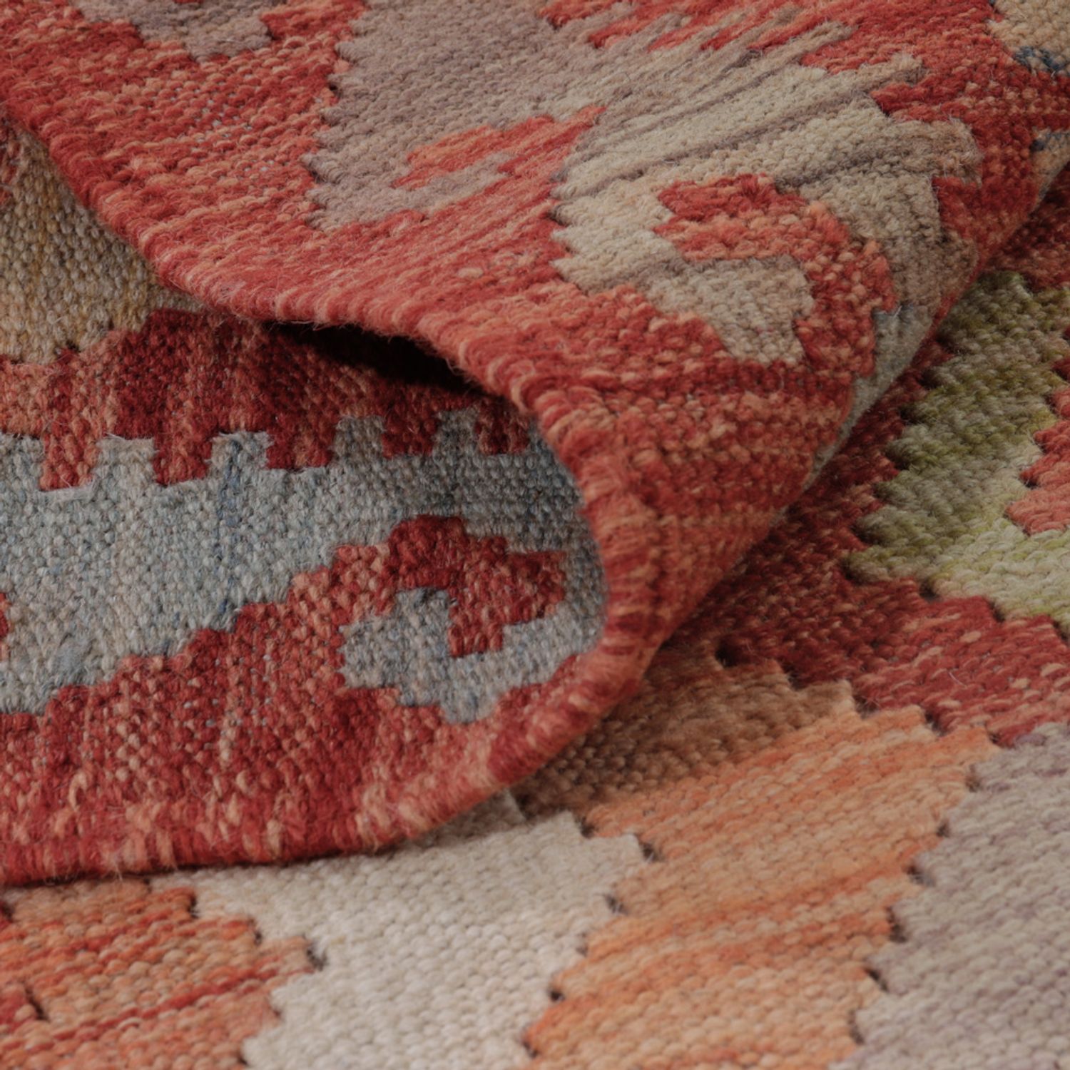 Kelim Teppich - Splash - 126 x 88 cm - mehrfarbig