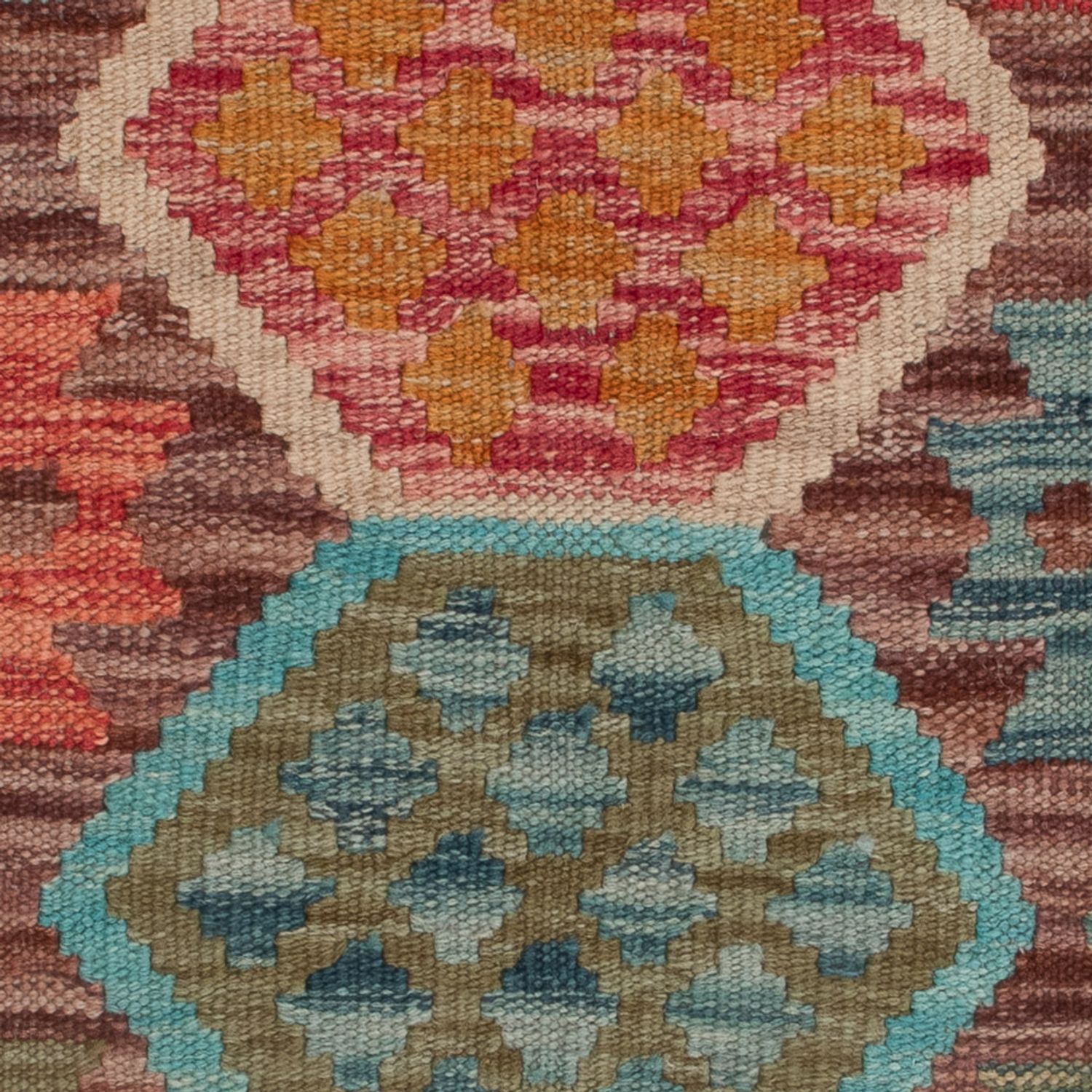 Kelim Teppich - Splash - 126 x 89 cm - mehrfarbig