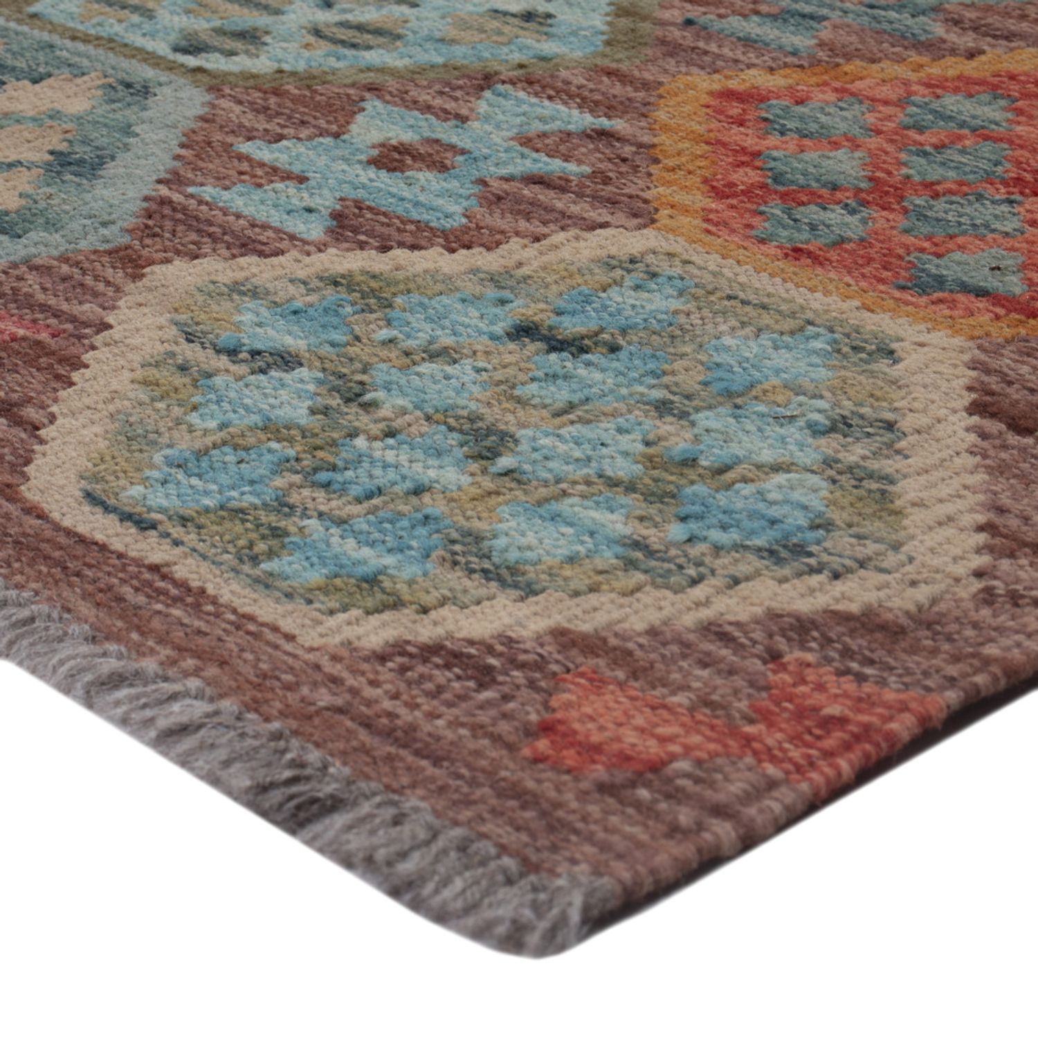 Kelim Teppich - Splash - 126 x 89 cm - mehrfarbig