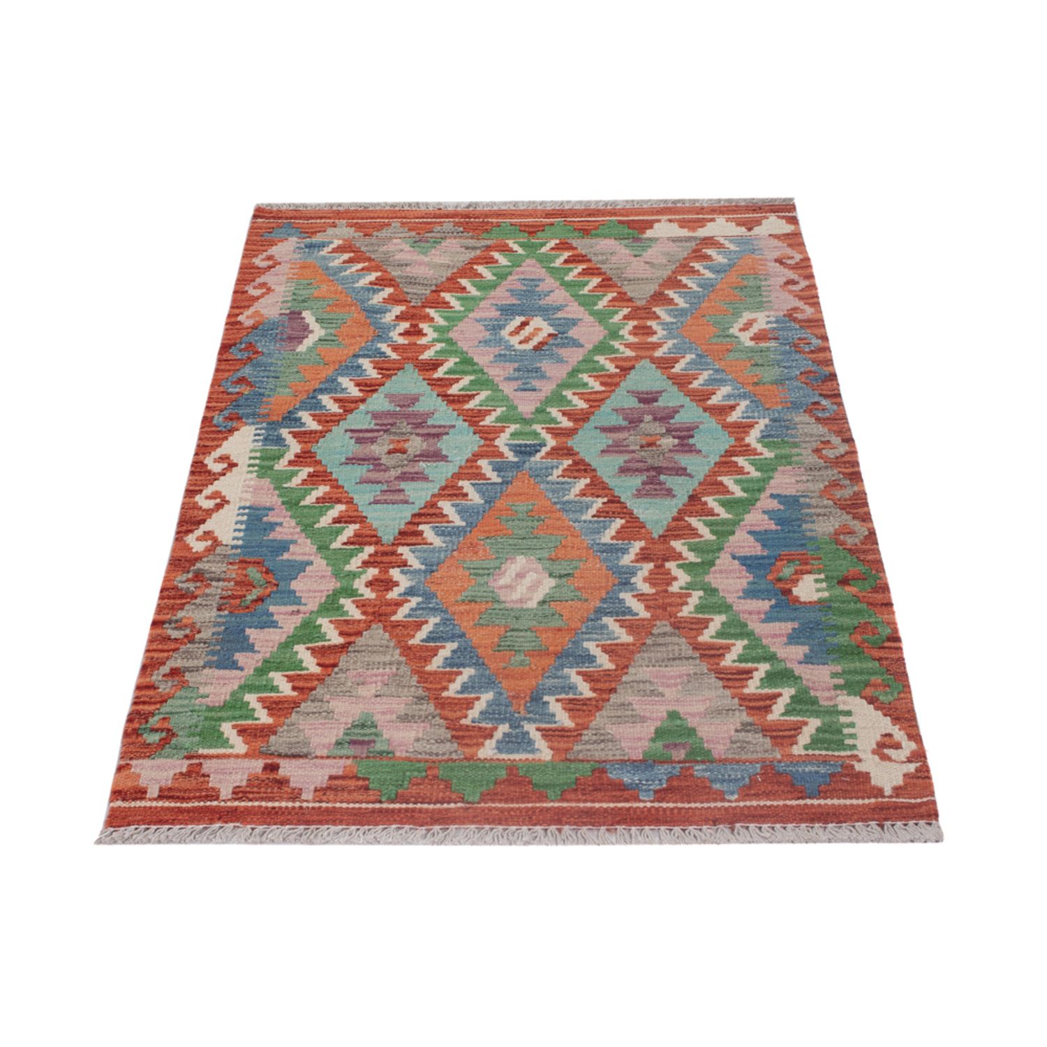 Kelim Teppich - Splash - 122 x 83 cm - mehrfarbig
