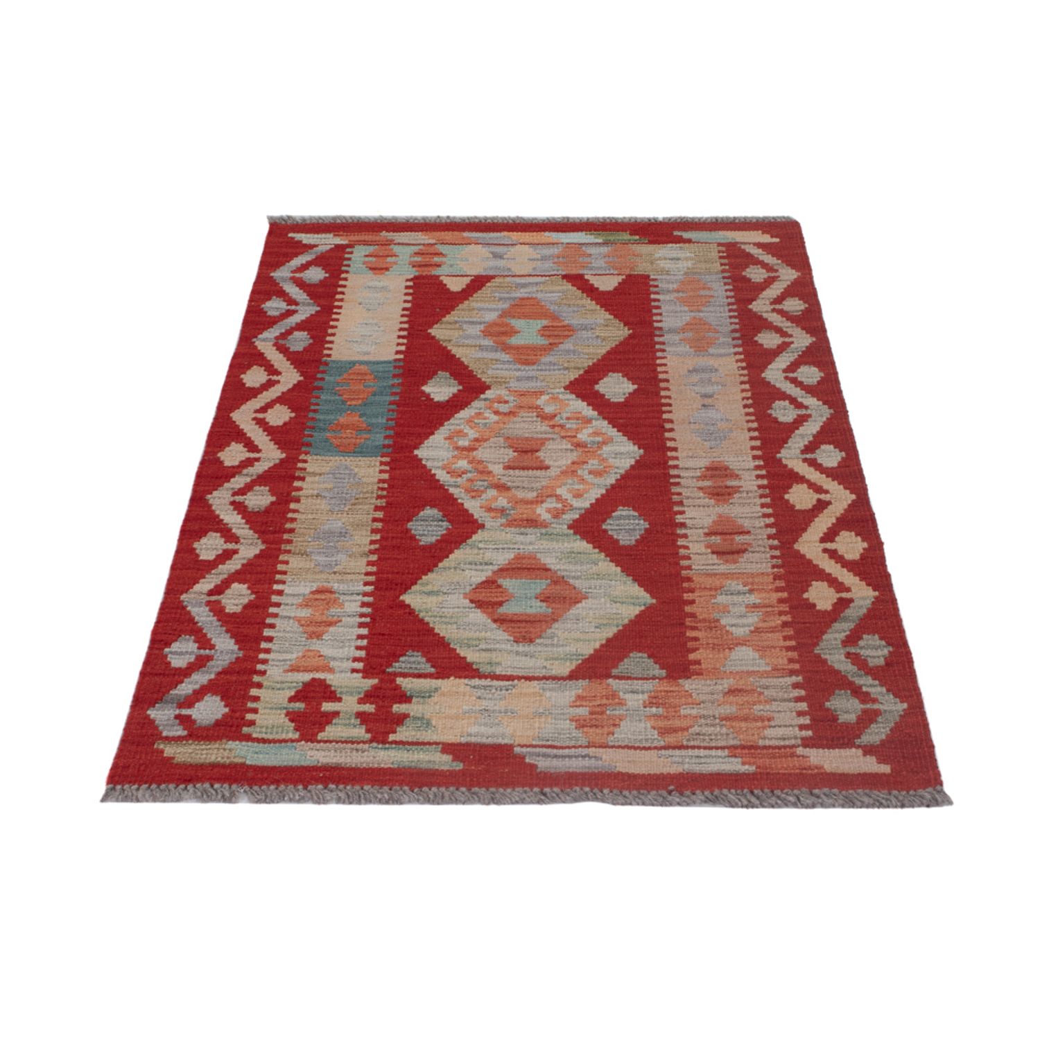 Kelim Teppich - Splash - 123 x 80 cm - mehrfarbig