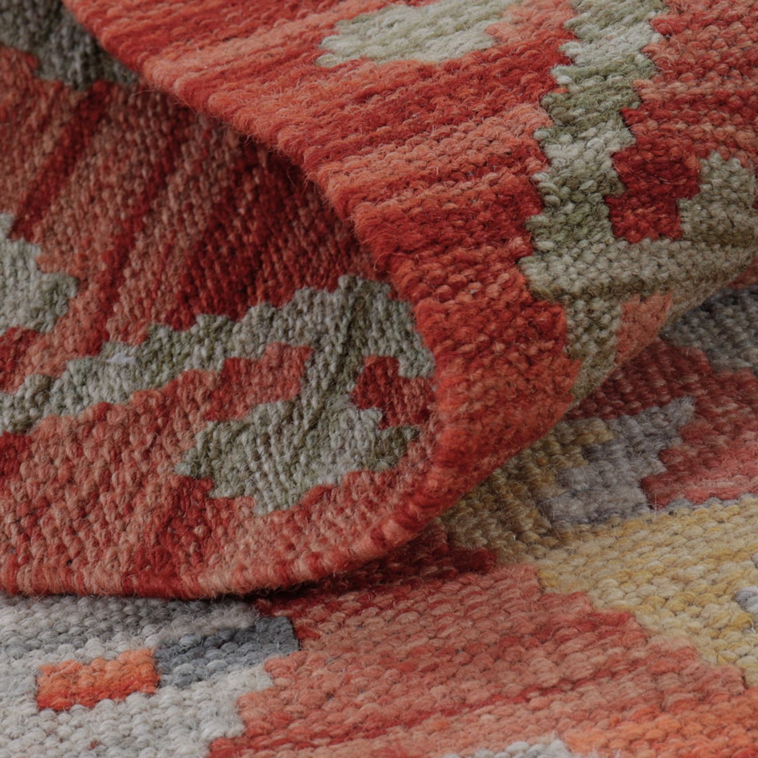 Kelim Teppich - Splash - 123 x 80 cm - mehrfarbig