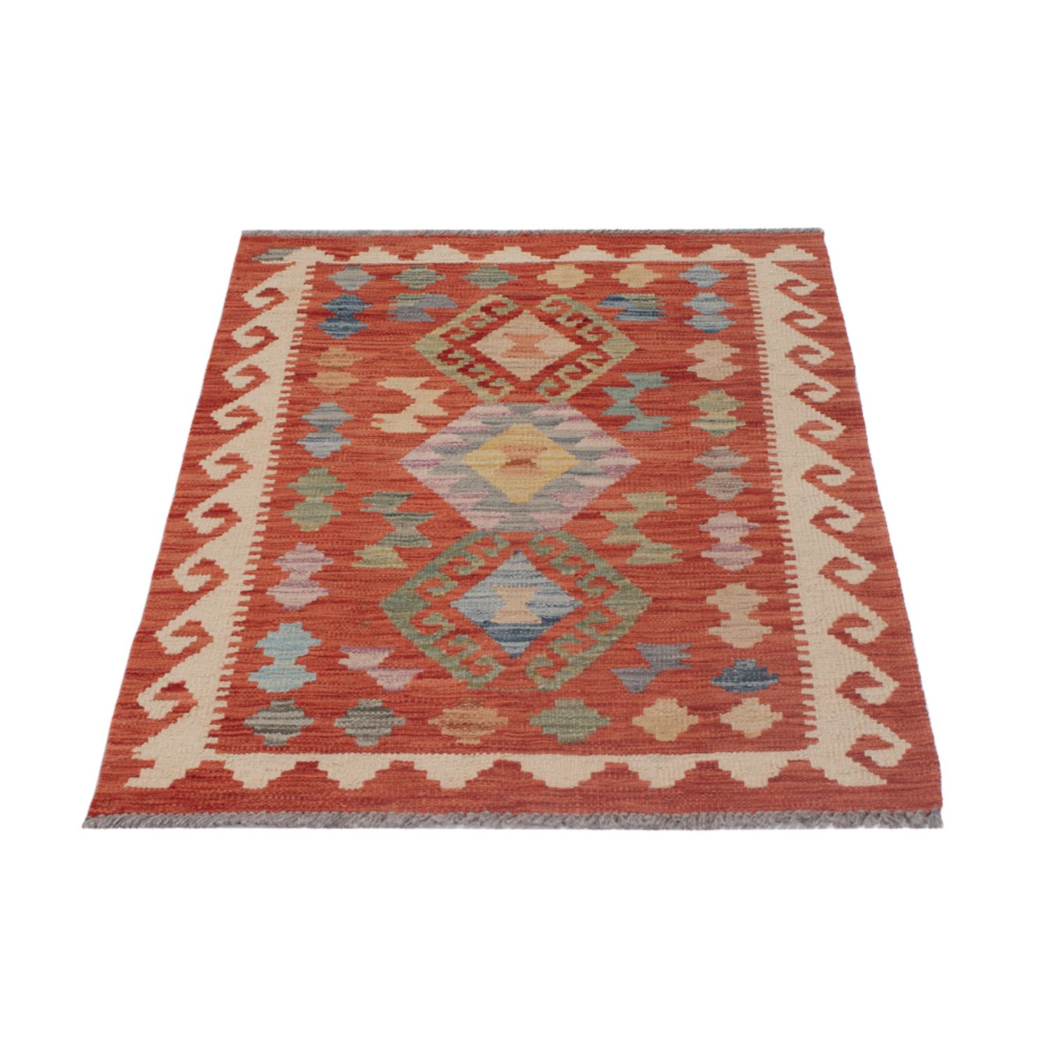 Kelim Teppich - Splash - 121 x 76 cm - mehrfarbig