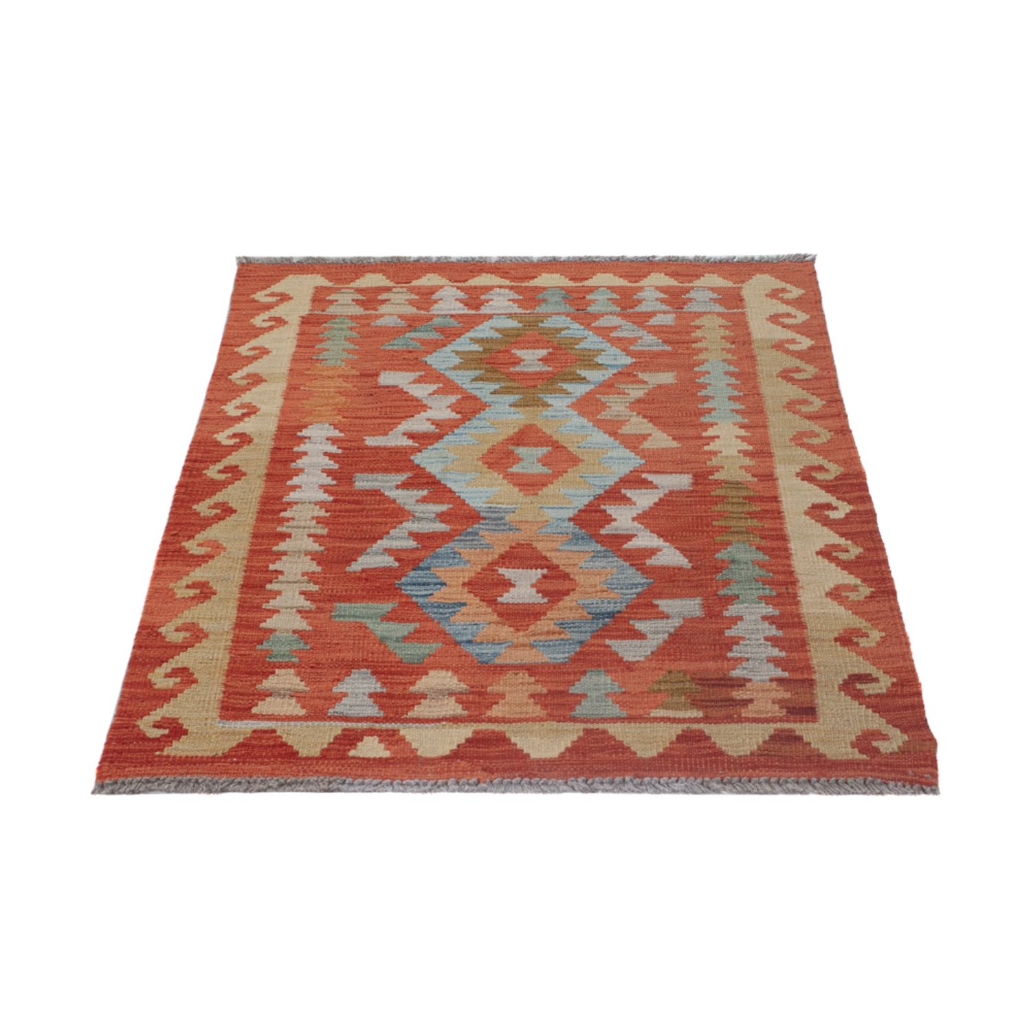 Kelim Teppich - Splash - 118 x 76 cm - mehrfarbig