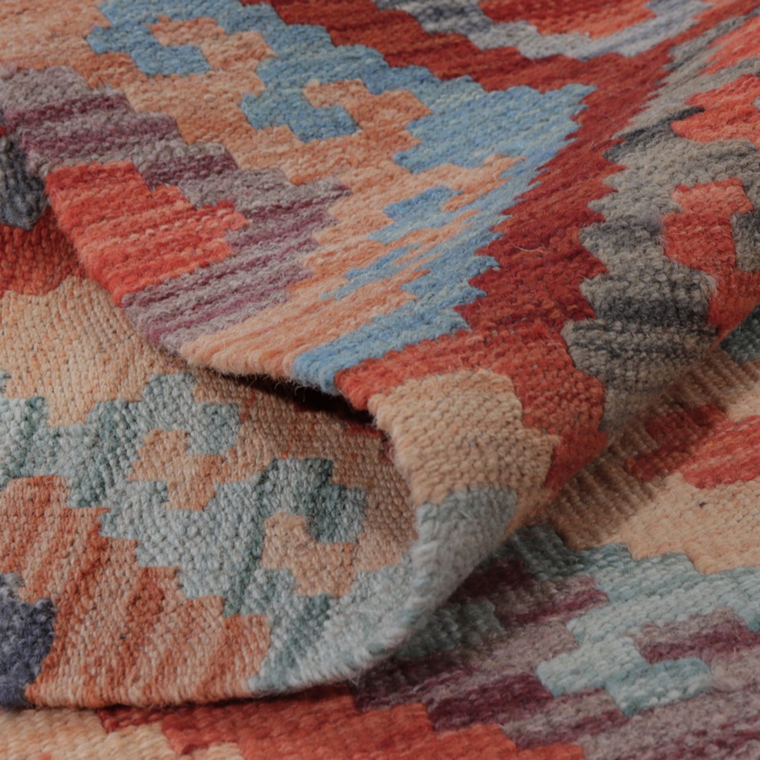Kelim Teppich - Splash - 138 x 78 cm - mehrfarbig