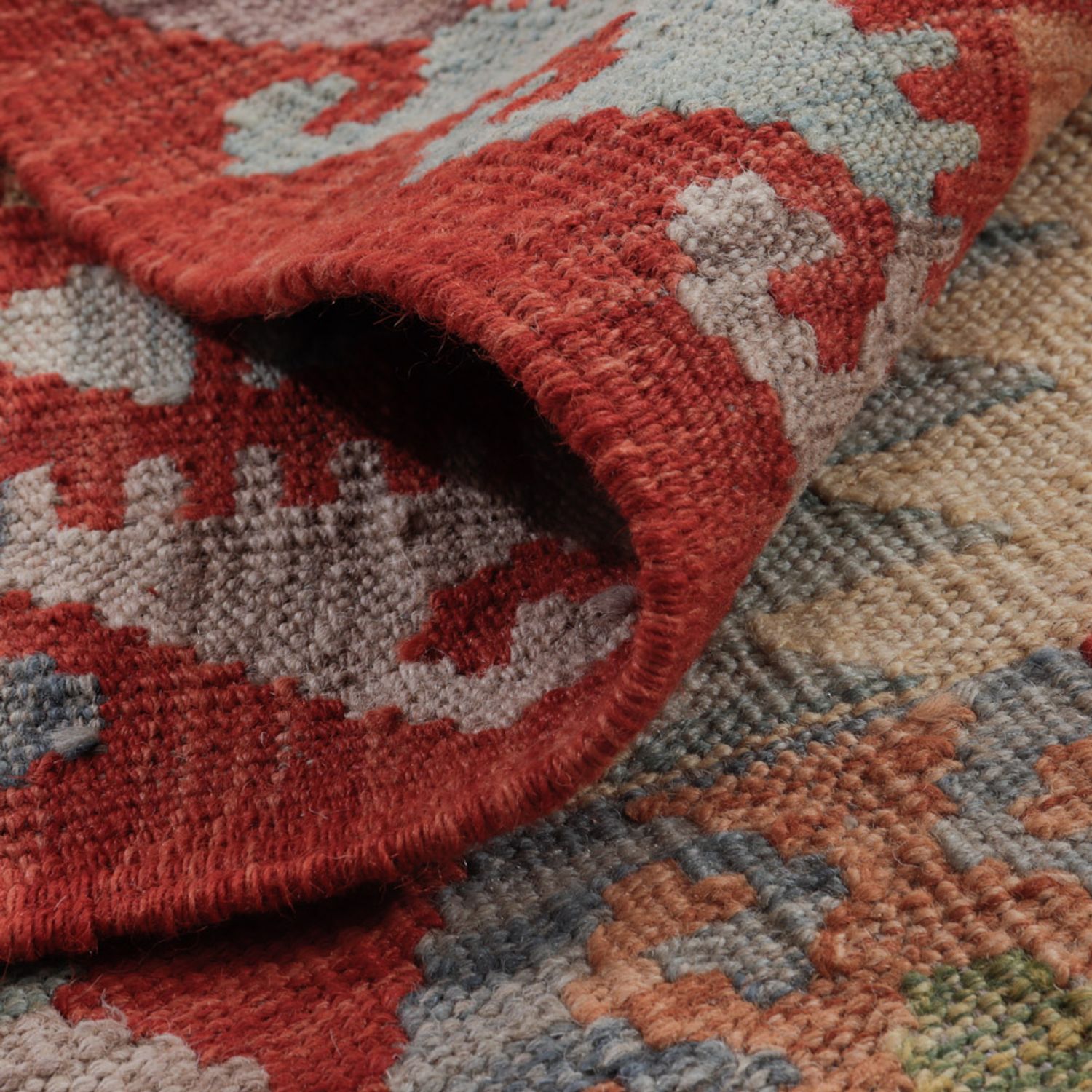 Kelimteppe - Splash - 128 x 74 cm - flerfarget