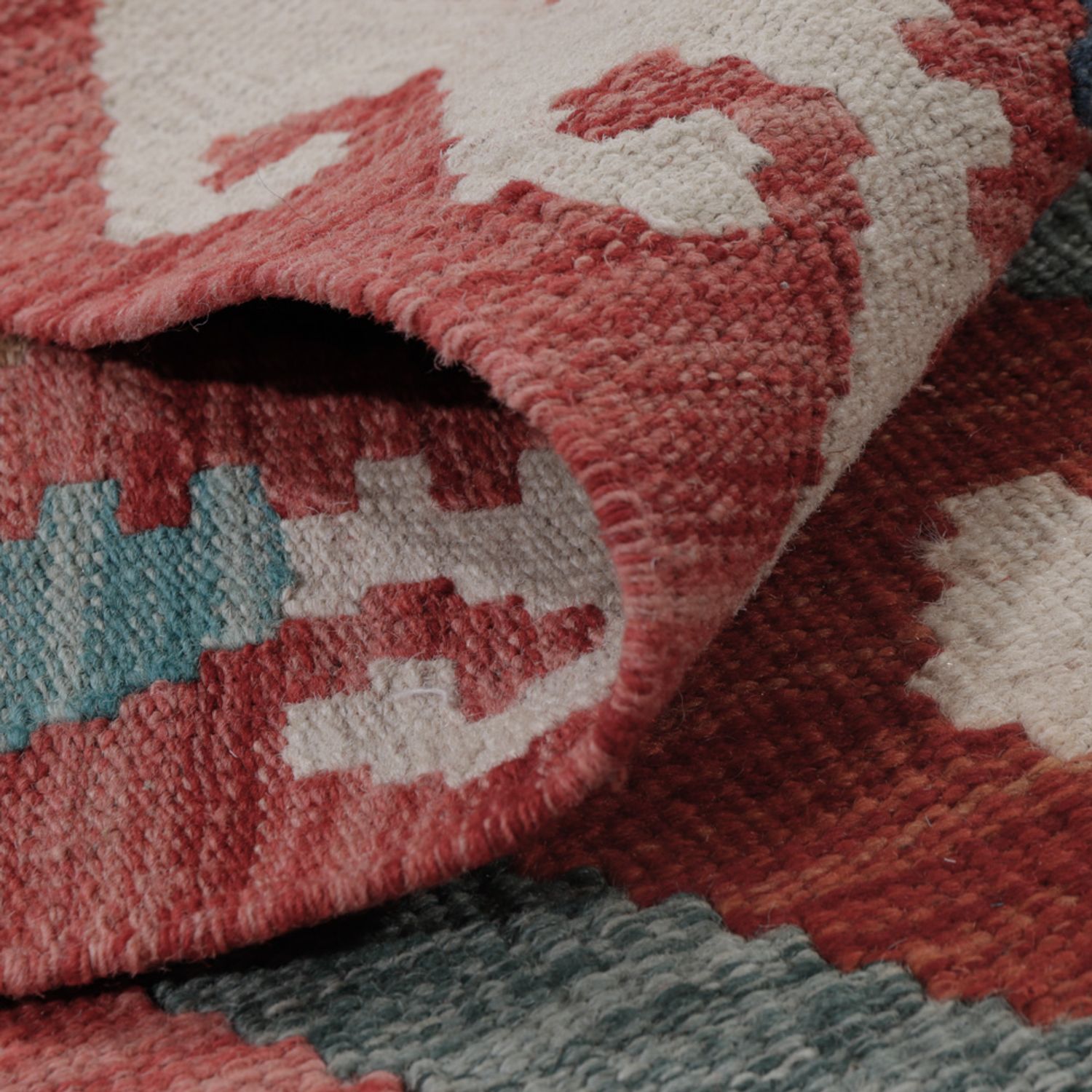 Kelim Teppich - Splash - 124 x 80 cm - mehrfarbig