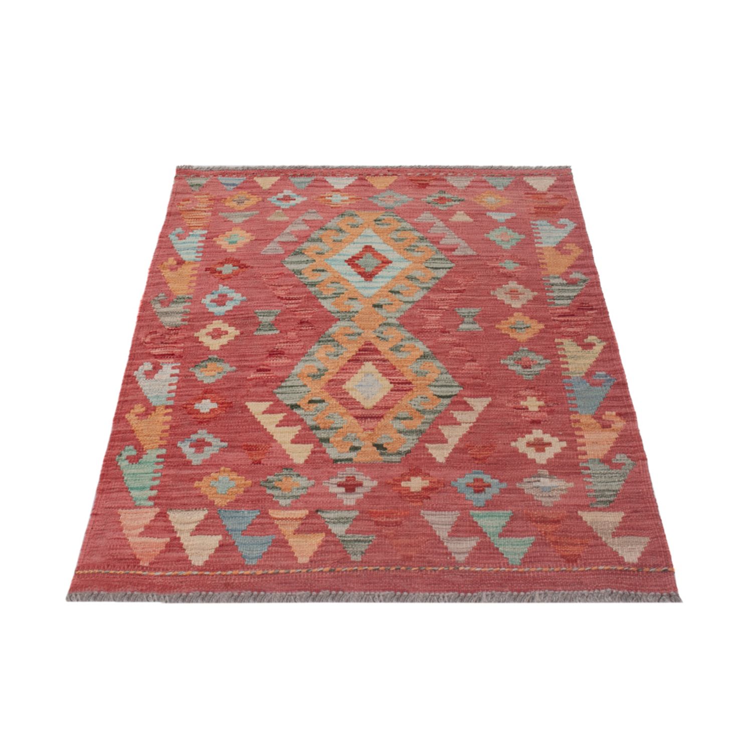 Kelim Teppich - Splash - 125 x 85 cm - mehrfarbig