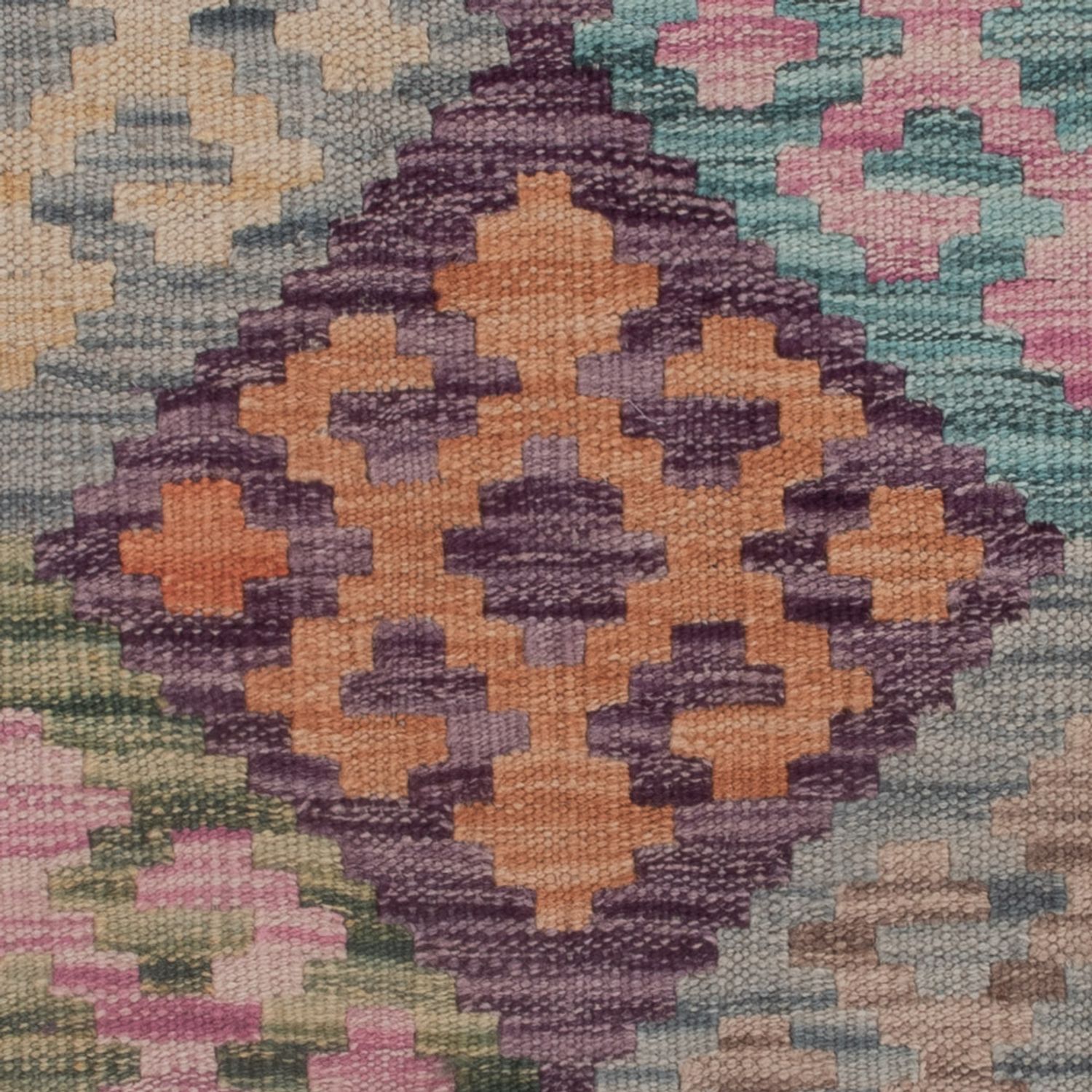 Kelim Teppich - Splash - 135 x 82 cm - mehrfarbig